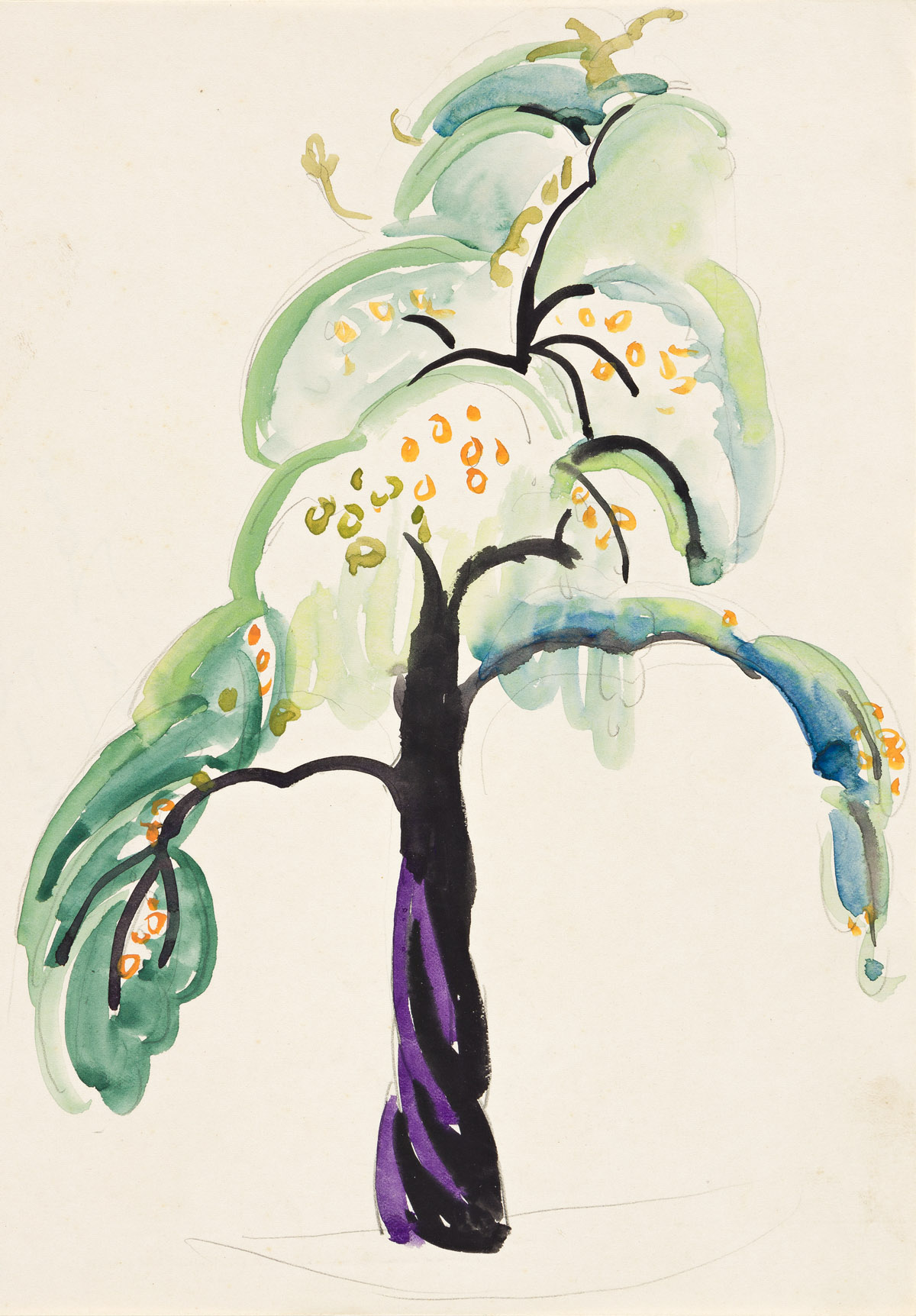 WILLIAM ZORACH (1887-1966) Flowering Tree.